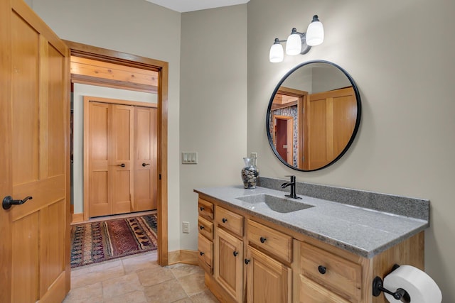 bathroom with vanity