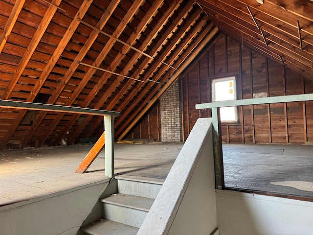 view of attic