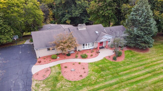4345 Pine Tree Trl, Bloomfield Hills, MI 48302 - aerial view of property and surrounding area