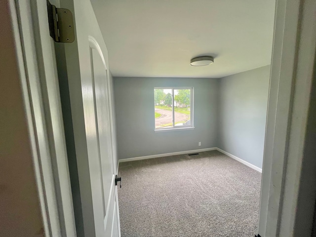 view of carpeted empty room