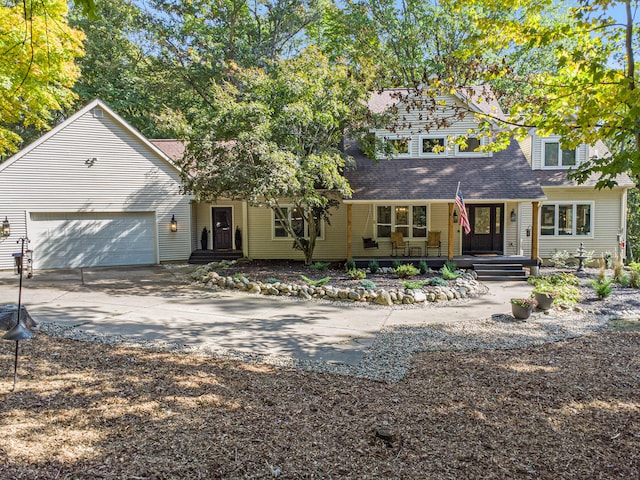 view of front of house featuring a garage