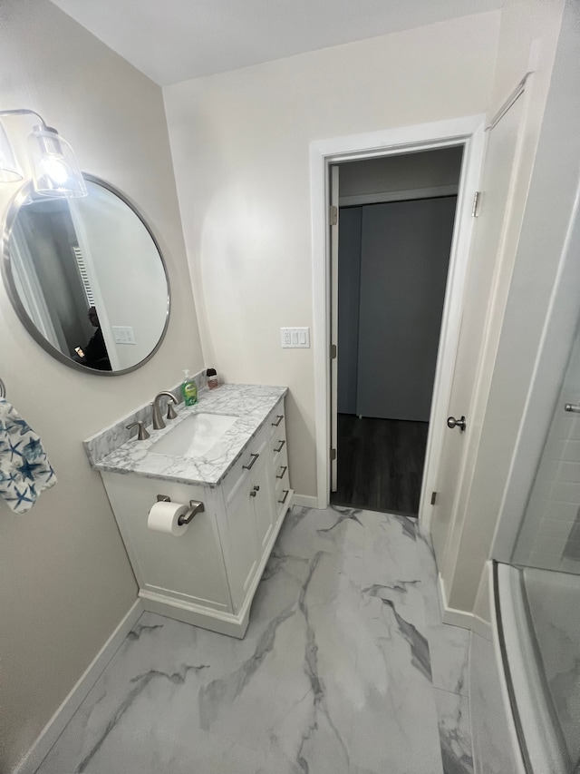 bathroom with vanity