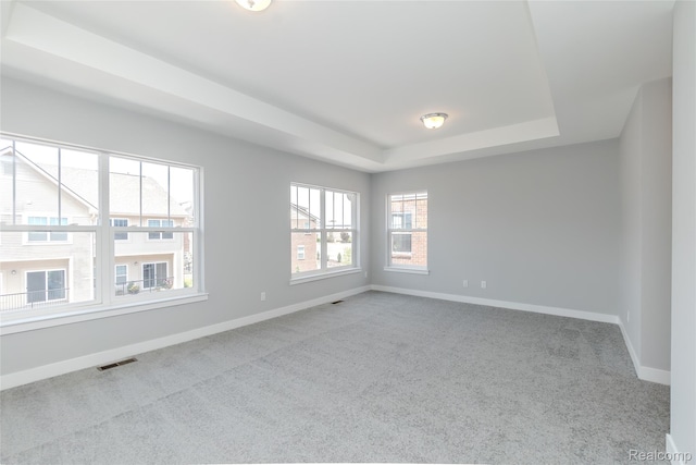 25535 Grandview Ln Unit 30, Novi, MI 48375 - carpeted spare room with baseboards and a tray ceiling