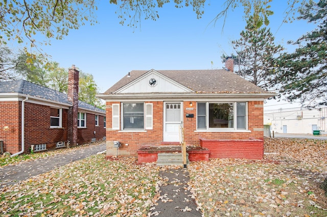 view of bungalow-style home