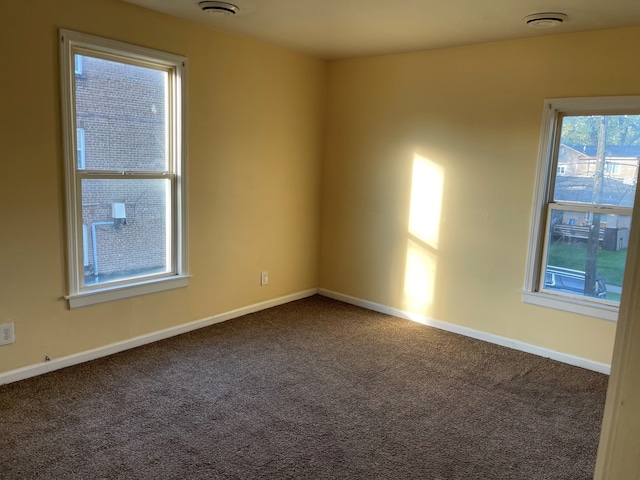 view of carpeted empty room