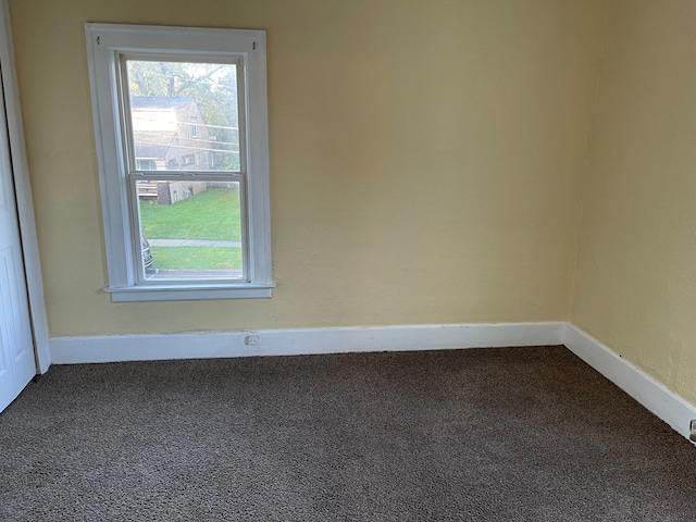 view of carpeted empty room