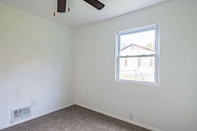 unfurnished room with carpet floors