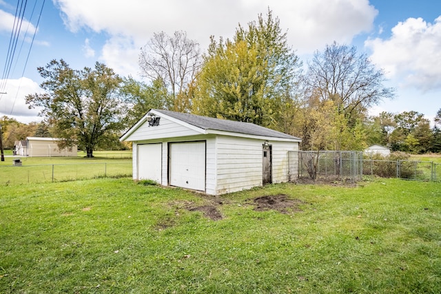 exterior space with a yard