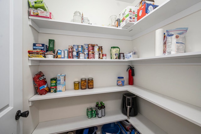 view of pantry