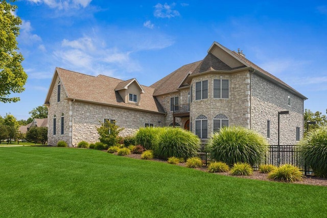 4559 Trails End Path, Saint Joseph, MI 49085 - view of front facade with stone siding