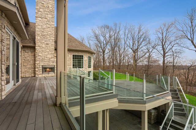 4559 Trails End Path, Saint Joseph, MI 49085 - deck featuring stairway