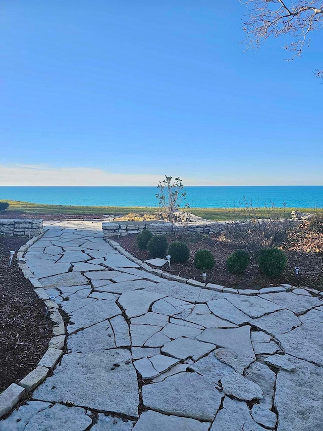 water view with a beach view