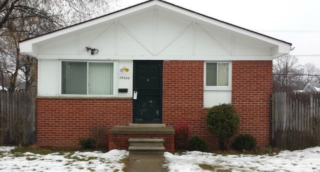 view of bungalow-style home