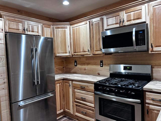 kitchen with stainless steel appliances