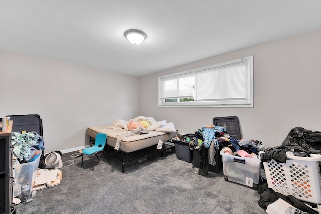 bedroom with carpet flooring