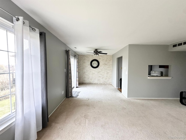 51316 Johns Dr Unit 14, Chesterfield, MI 48047 - carpeted spare room featuring ceiling fan and baseboards