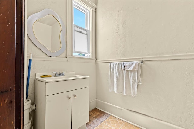 bathroom featuring vanity