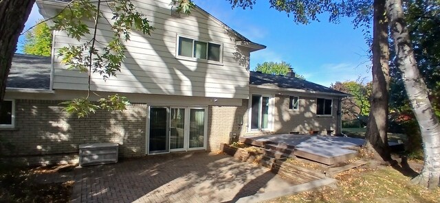 rear view of house featuring a patio area