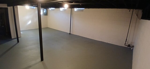 view of basement