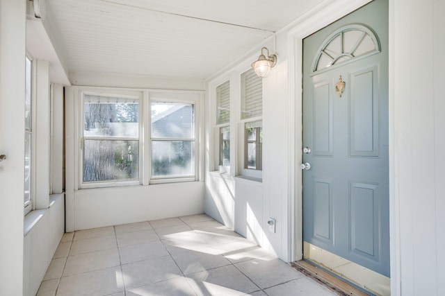 view of sunroom