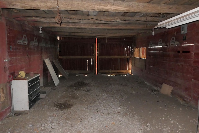 view of basement