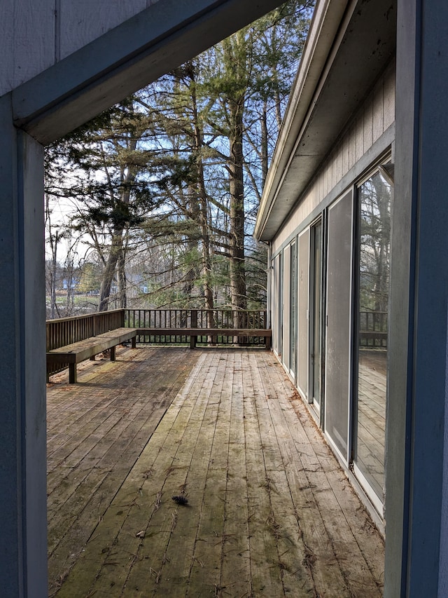 view of wooden terrace