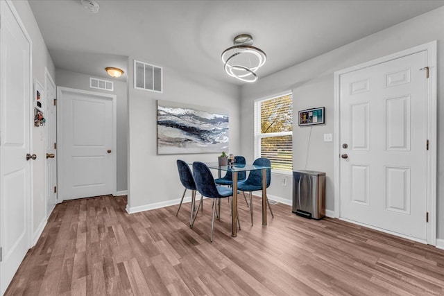 interior space featuring light hardwood / wood-style floors