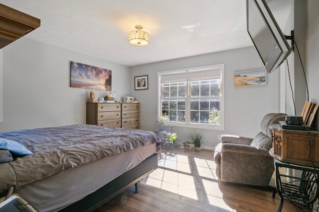 bedroom featuring hardwood / wood-style floors