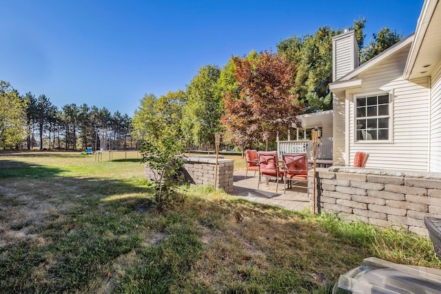 view of yard featuring a patio