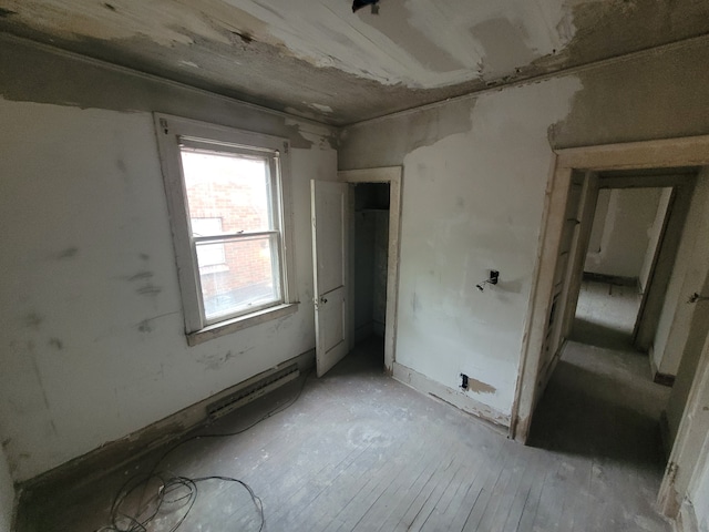 unfurnished room featuring light wood-type flooring