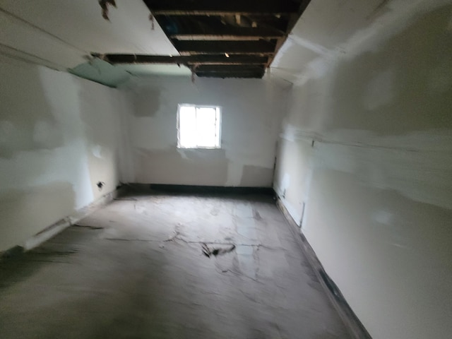 view of basement