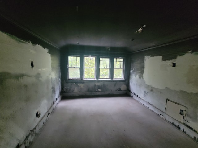 miscellaneous room with concrete flooring