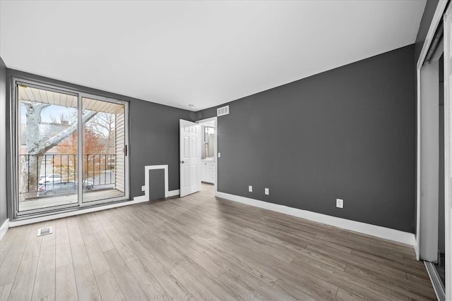 interior space featuring light hardwood / wood-style flooring