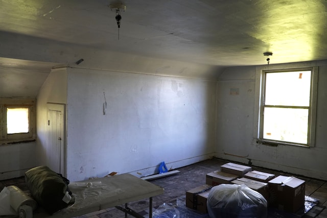 bonus room with lofted ceiling