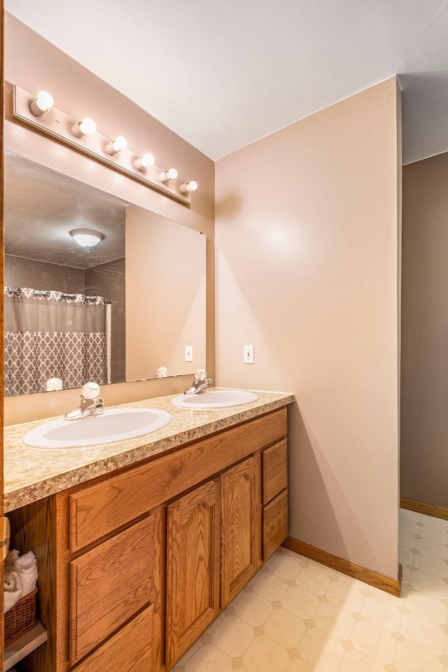 bathroom with vanity