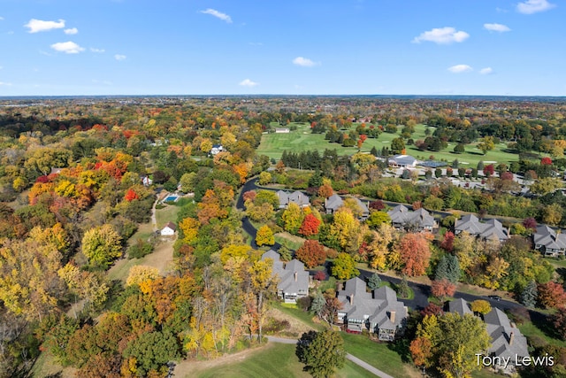 birds eye view of property