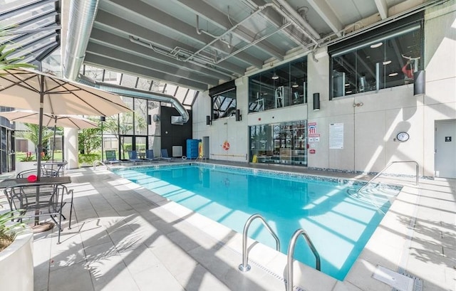 view of pool with a patio area