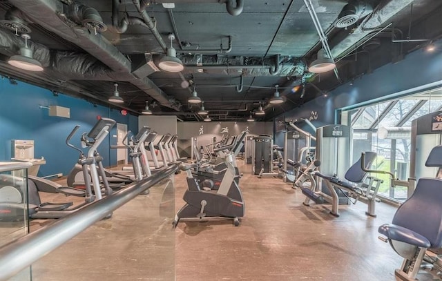 view of exercise room