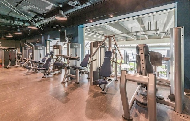 view of exercise room