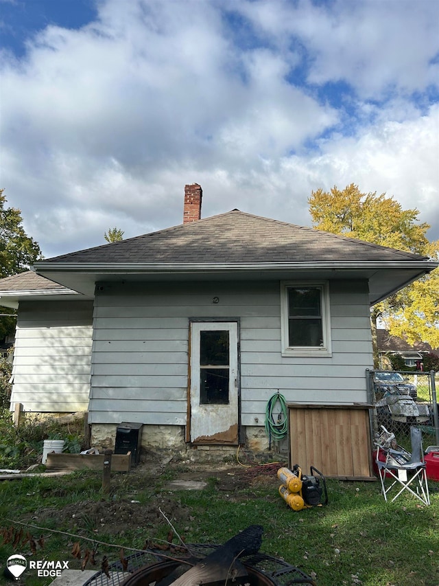 view of back of property