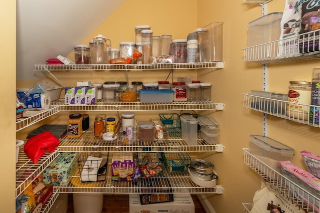 view of pantry