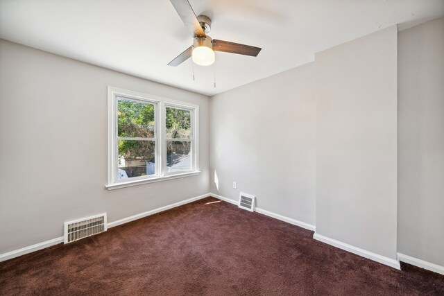 19789-19791 Meyers Rd, Detroit, MI 48235 - carpeted empty room with a ceiling fan and baseboards