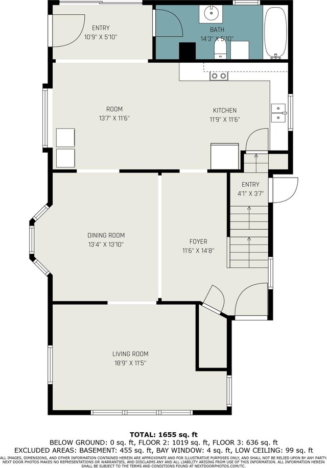 421 Lewis St, Belding, MI 48809 - floor plan / room layout
