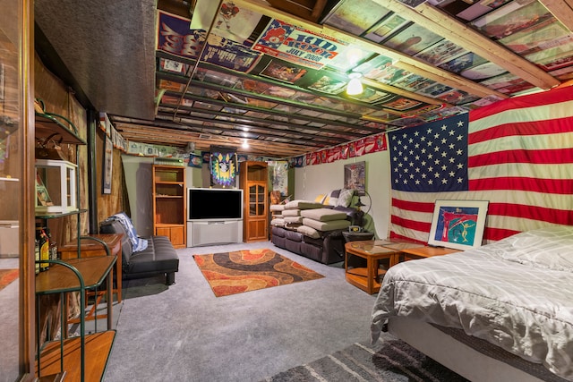 bedroom with carpet flooring