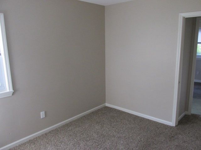 carpeted empty room featuring plenty of natural light