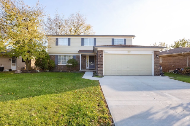 view of front property featuring a front yard