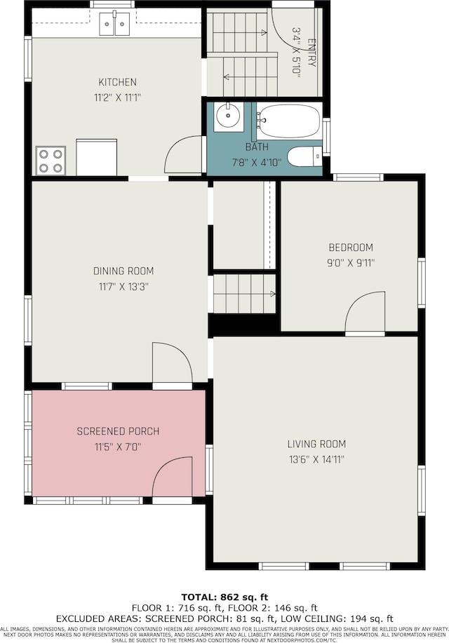 311 Bessie St, Kalamazoo, MI 49007 - property floor plan