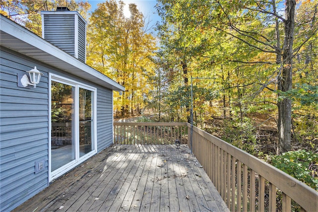 view of wooden terrace