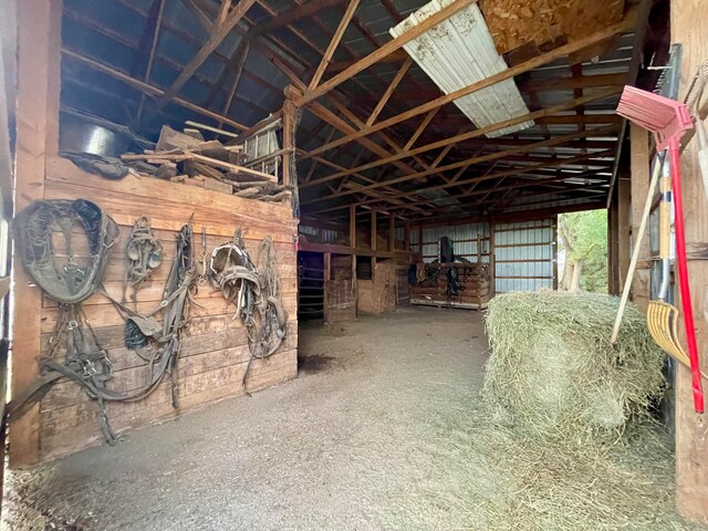 view of horse barn