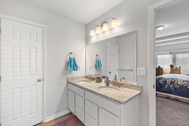 bathroom with vanity